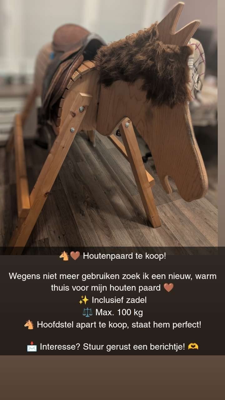 Houtenpaard te koop, Ophalen, Gebruikt