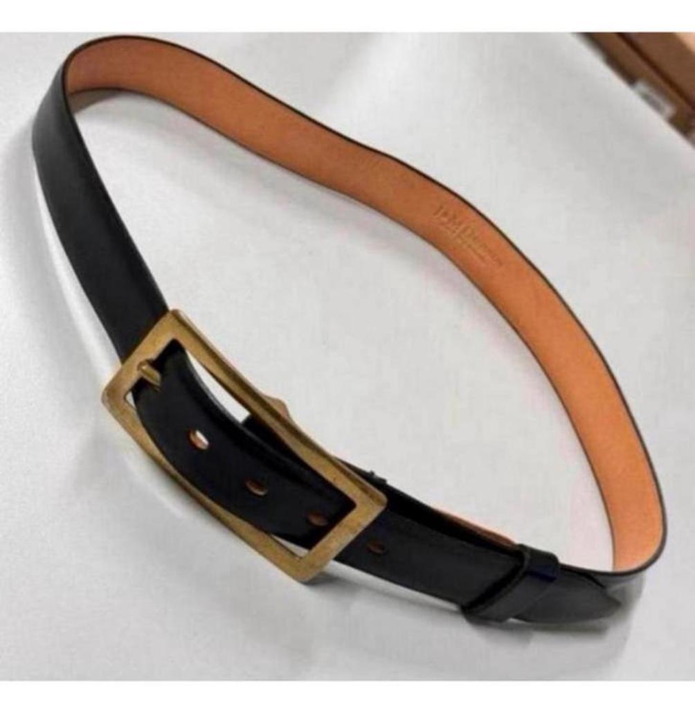 Luxe J&W Davidson riem 105 x 3cm Vintage lederen echt leder, Ophalen of Verzenden, Zo goed als nieuw, 3 tot 5 cm, 100 cm of meer