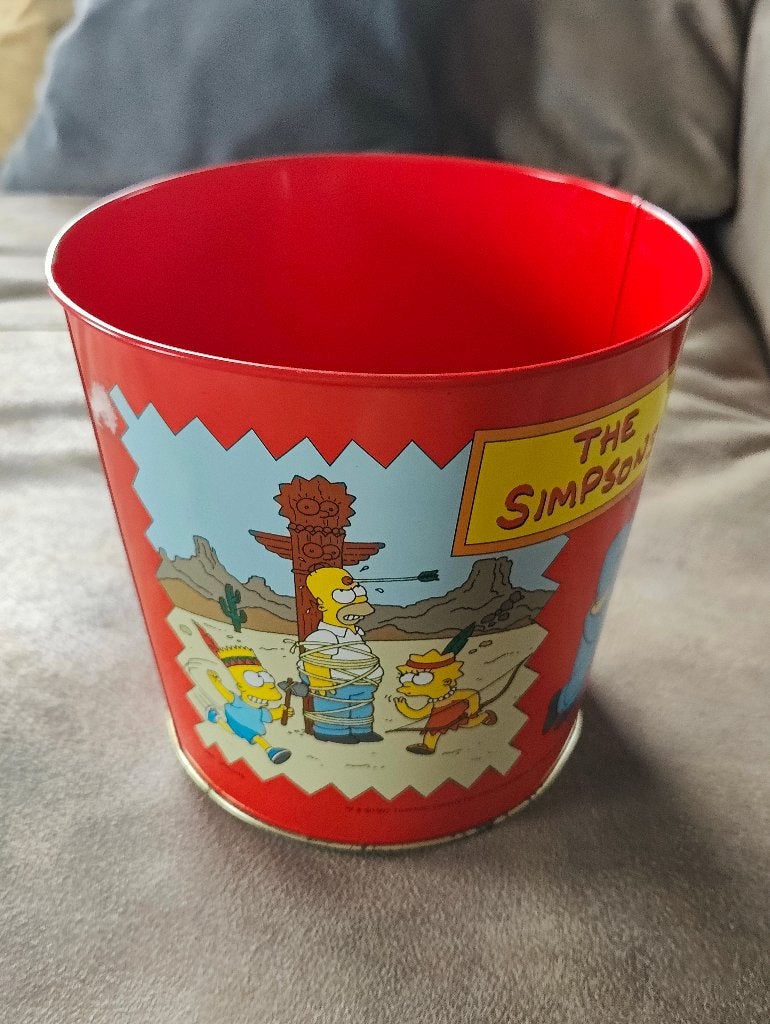 Vintage popcornemmer The Simpsons 1997, Ophalen of Verzenden, Zo goed als nieuw