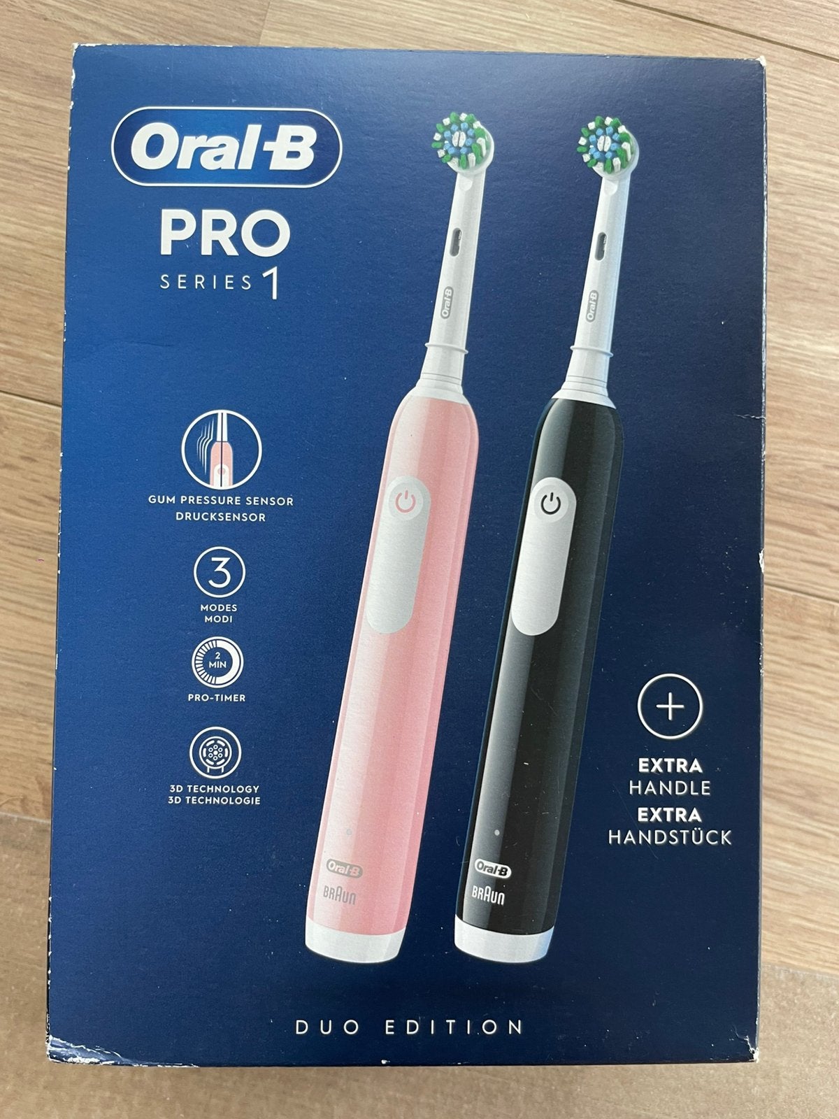 Oral-B PRO Series 1 Black + Extra Body Pink, Bijoux, Sacs & Beauté, Beauté | Soins de la bouche, Enlèvement ou Envoi, Neuf, Brosse à dents