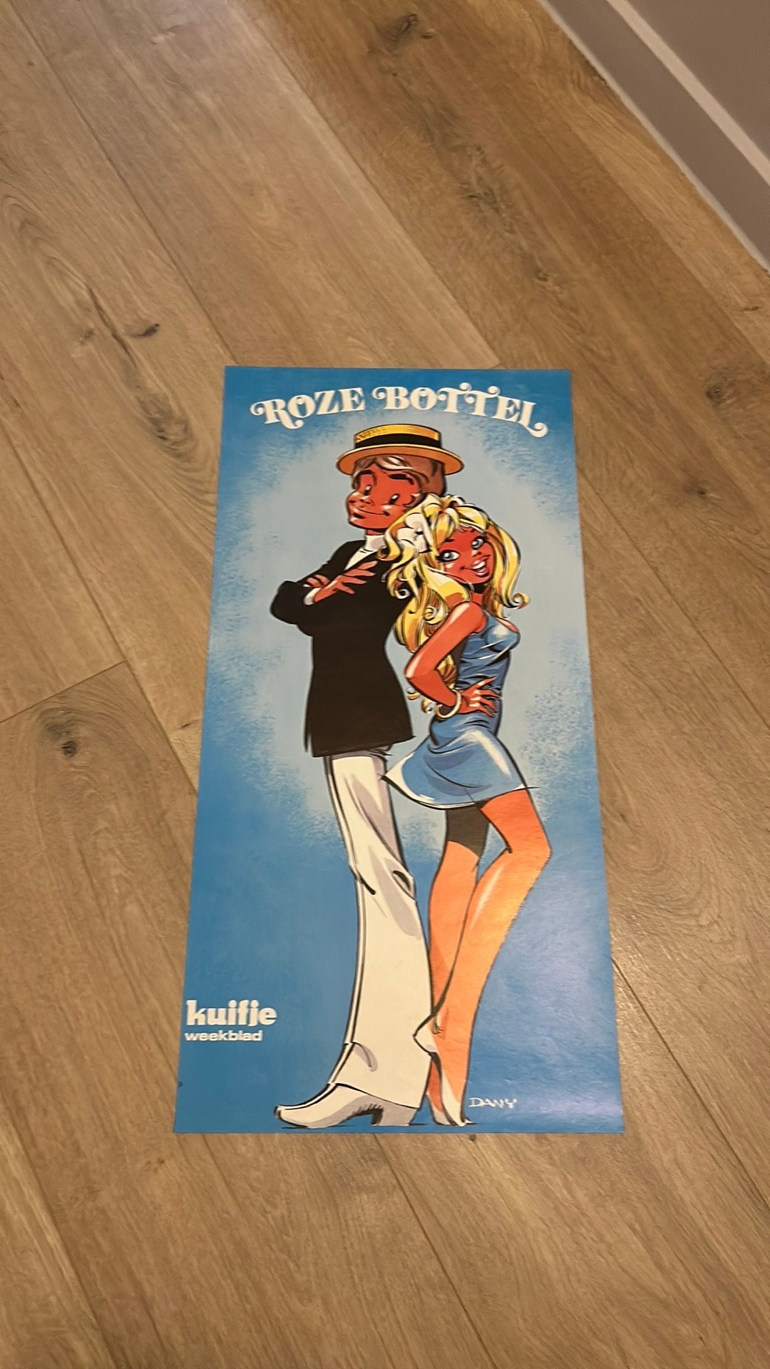 Dany olivier rameau affiche journal Tintin 1977, Enlèvement ou Envoi, Tintin, Neuf