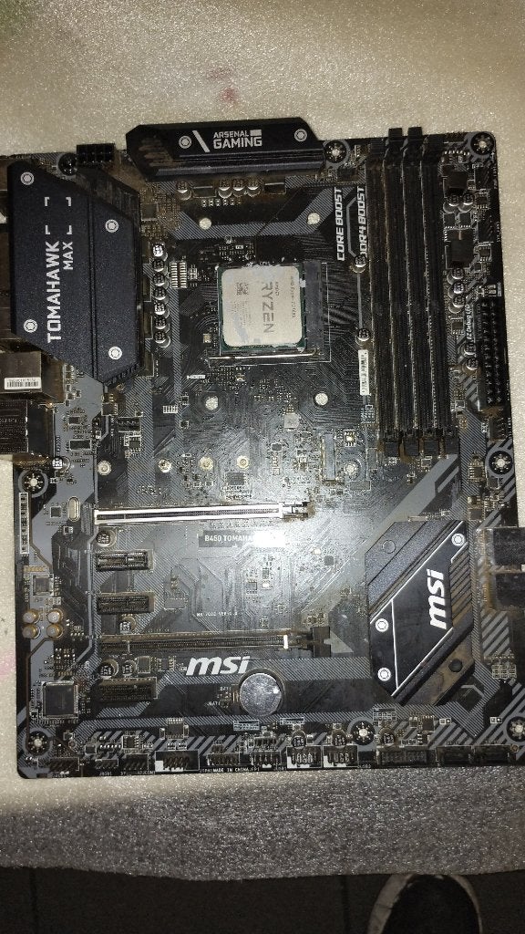 moederbord+cpu am4, Informatique & Logiciels, Enlèvement ou Envoi, DDR4, Comme neuf, Socket AM4