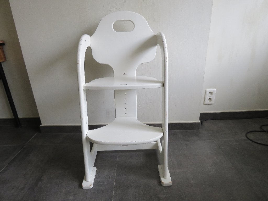 kinderstoel van Tiamo Wood Collection, Ophalen, Gebruikt, Meegroeistoel, Aanschuifbaar