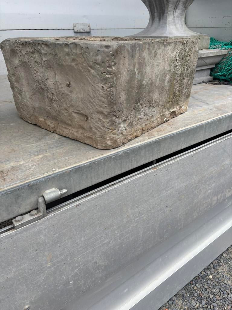 Antieke arduinen gootsteen/ lavabo/ trog  BELLEN 0474220705, Antiek en Kunst, Ophalen