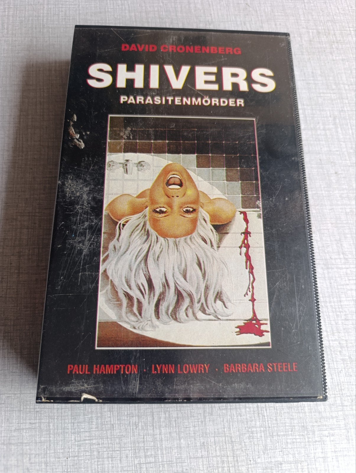 VHS ex rental Shivers Duitstalig, Ophalen of Verzenden, VHS