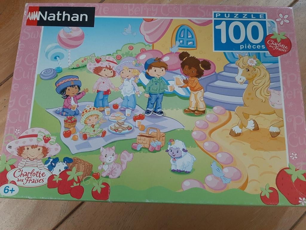 Mooie puzzel 100 stukjes thema picknick, Ophalen, Meer dan 50 stukjes, Zo goed als nieuw