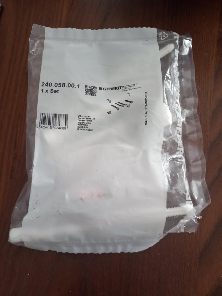 Geberit Kombifix verlenggarnituur, Ophalen