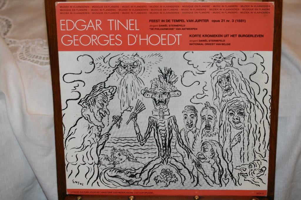 Lp Ensor cover - Edgar Tinel, Georges D'Hoedt, Enlèvement ou Envoi, Du modernisme à nos jours, Comme neuf, 12 pouces