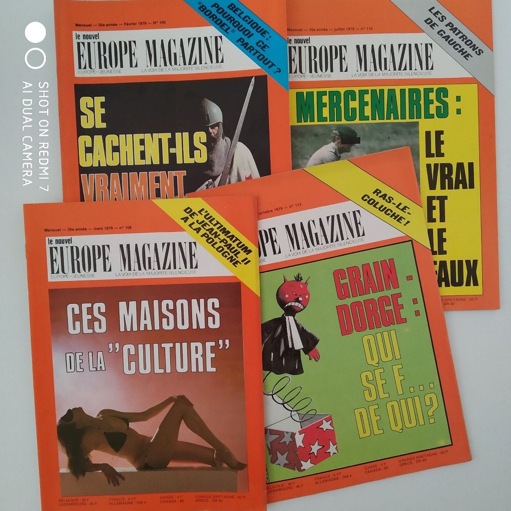 Le Nouvel EUROPE MAGAZINE 1979 lot de 4., Collections, Revues, Journaux & Coupures, Enlèvement ou Envoi, 1960 à 1980, Journal ou Magazine
