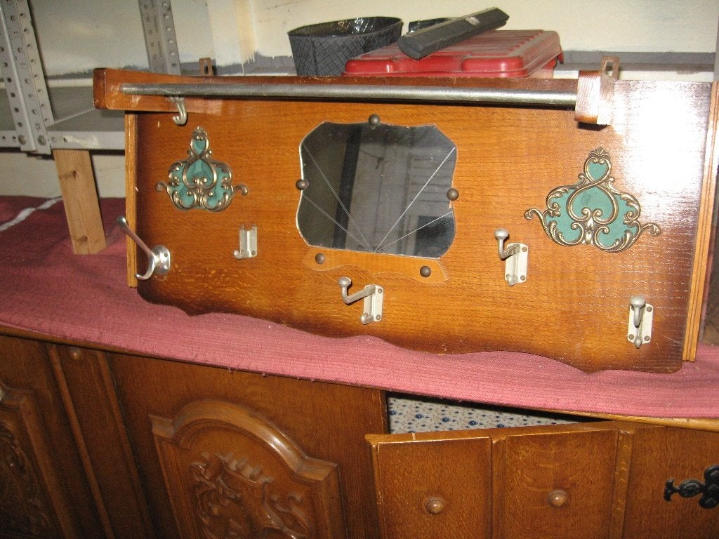 vintage kapstok wandrekje, Ophalen, Gebruikt