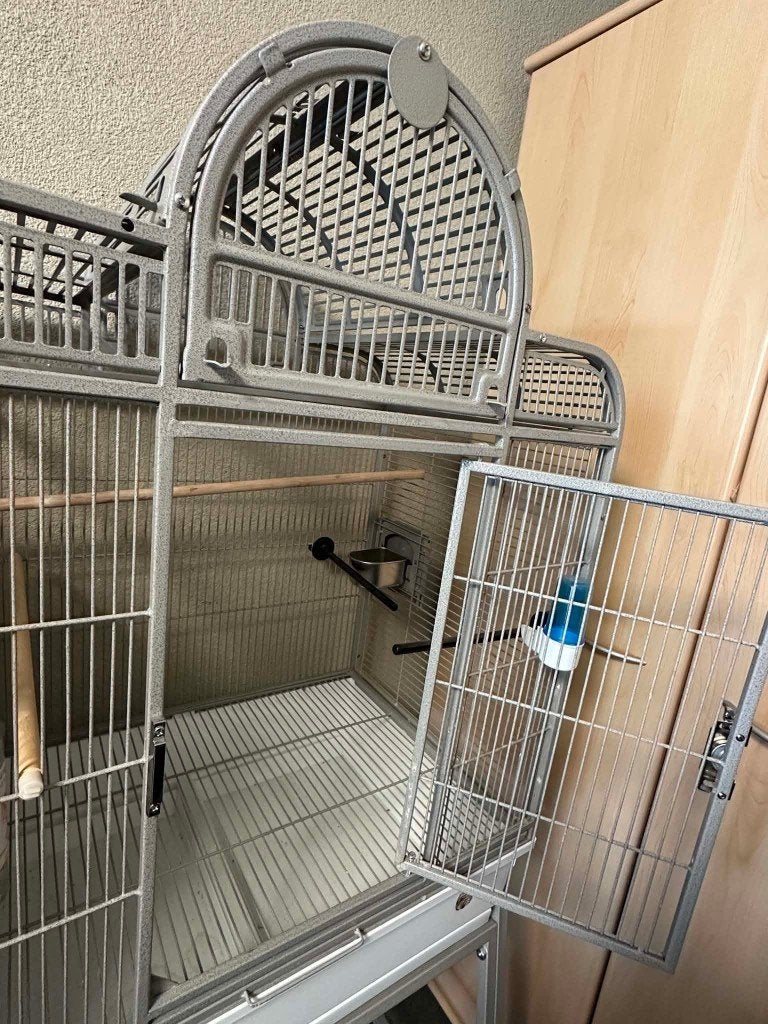 Grote vogelkooi  – ongebruikt / nieuwstaat, Ophalen, Zo goed als nieuw, Kooi-accessoires