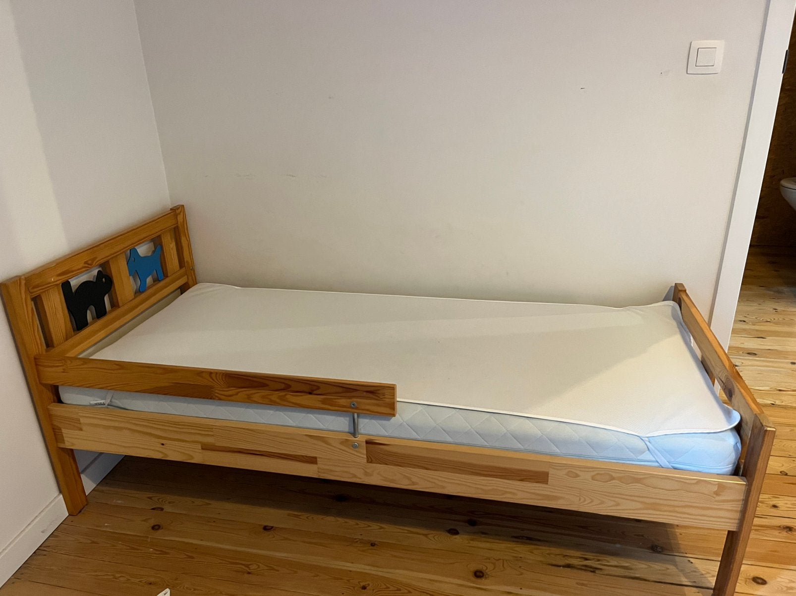 Kinderbed ikea kritter, Gebruikt, 70 tot 85 cm, 140 tot 160 cm, Ophalen