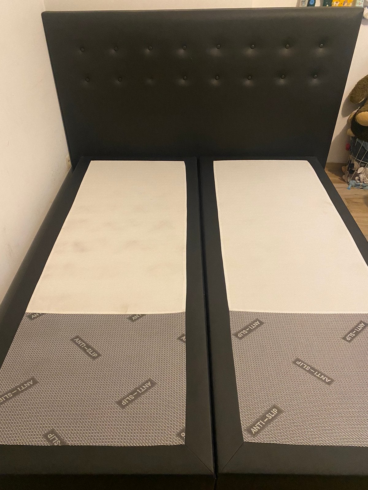 Zwart, 160x200cm, Ophalen, Gebruikt, Zwart, Tweepersoons