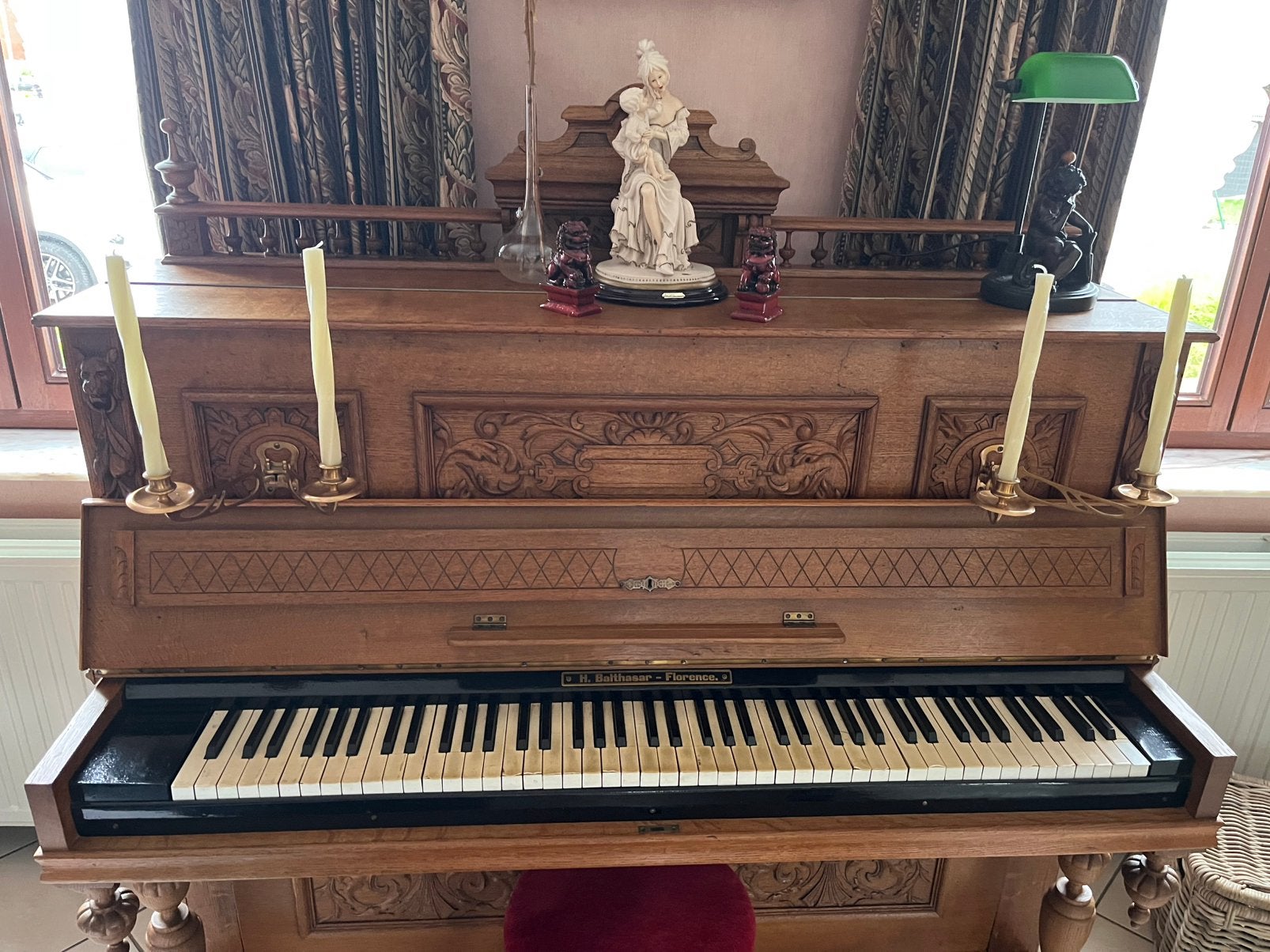 Piano H. Balthazar - Florence, Musique & Instruments, Pianos, Enlèvement, Comme neuf, Piano