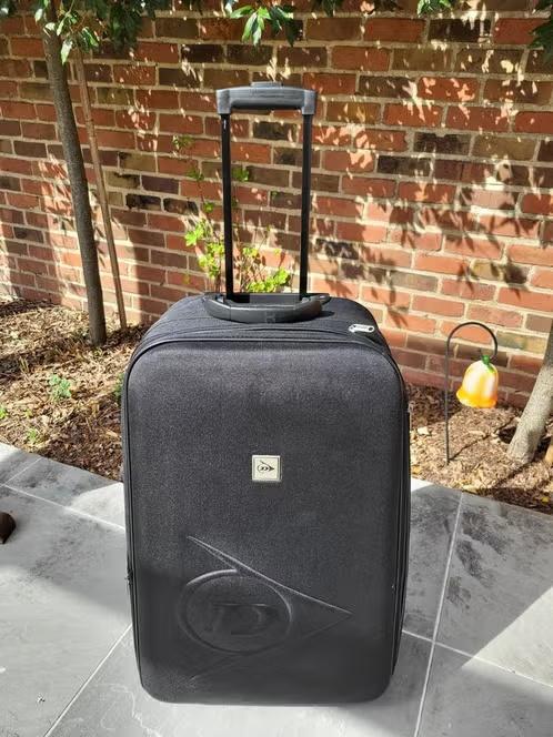 Valise et chariot de voyage Neat Dunlop, noir, 75 cm de haut, Bijoux, Sacs & Beauté, Valises, Enlèvement, Poignée extensible