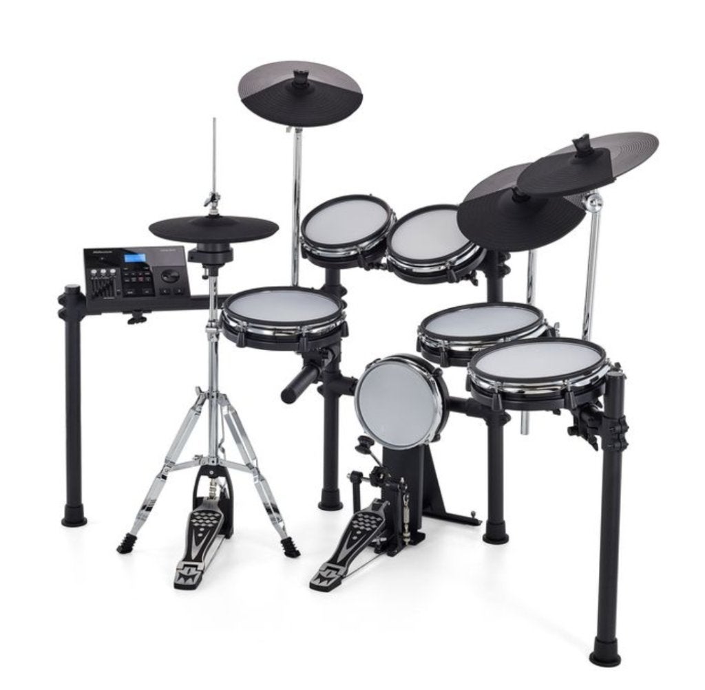 Millenium MPS-850 E-Drum Set + kruk + dubbele bas-pedaal, Musique & Instruments, Enlèvement, Utilisé, Autres marques, Électronique