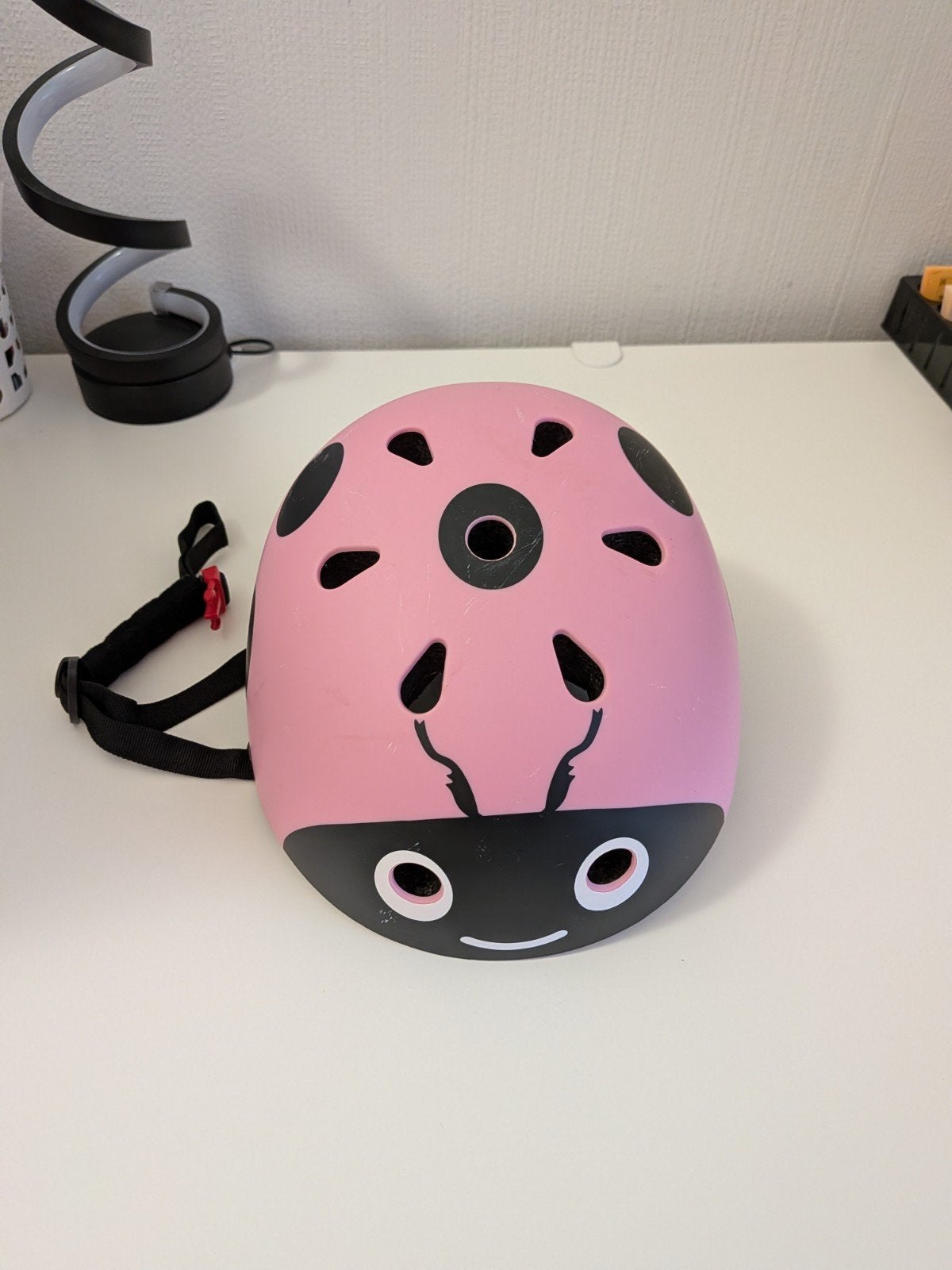 Casque de vélo enfant rose – motif coccinelle – Taille S, Enlèvement ou Envoi, S