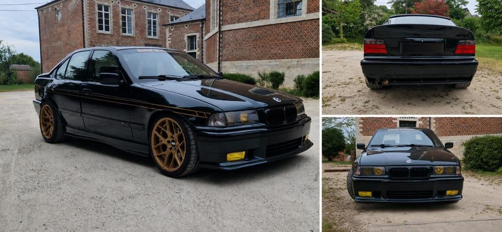 BMW e36 318i Oldtimer, Auto's, 4 deurs, Achterwielaandrijving, Zwart, 4 cilinders