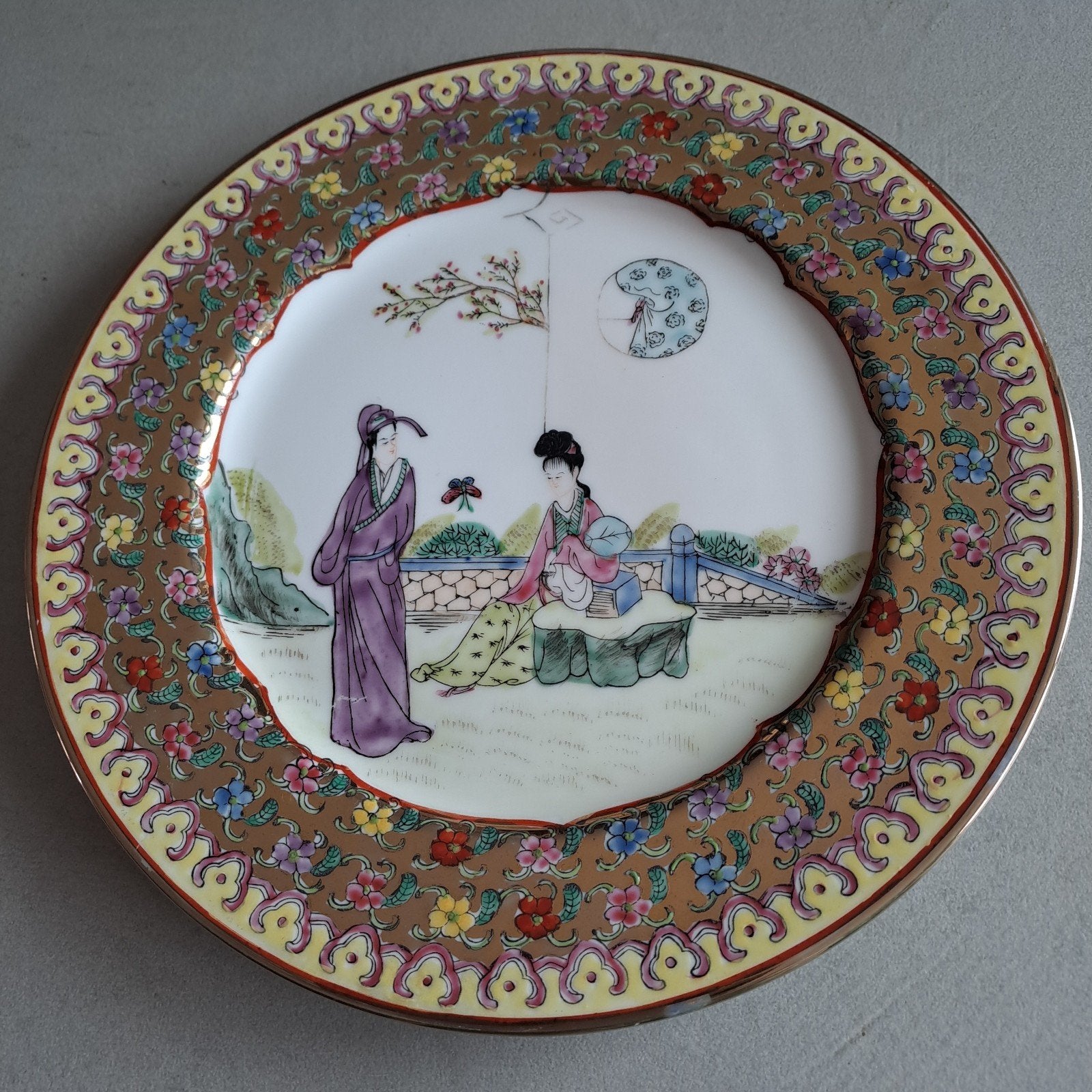Assiette chinoise 26 cm, Antiquités & Art, Enlèvement