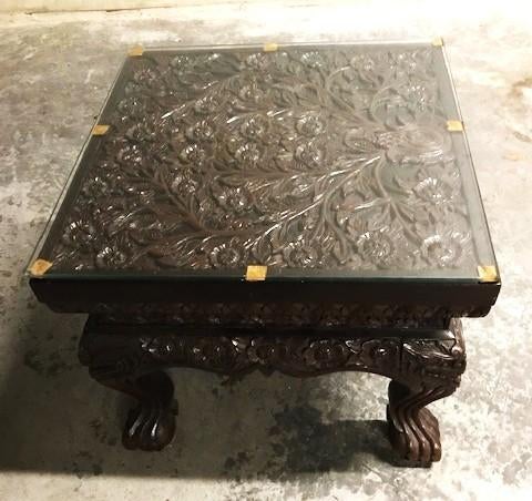 Tafel Chinees 50 x 50 handgesneden antiek😍👌💎😘🤗, Ophalen of Verzenden