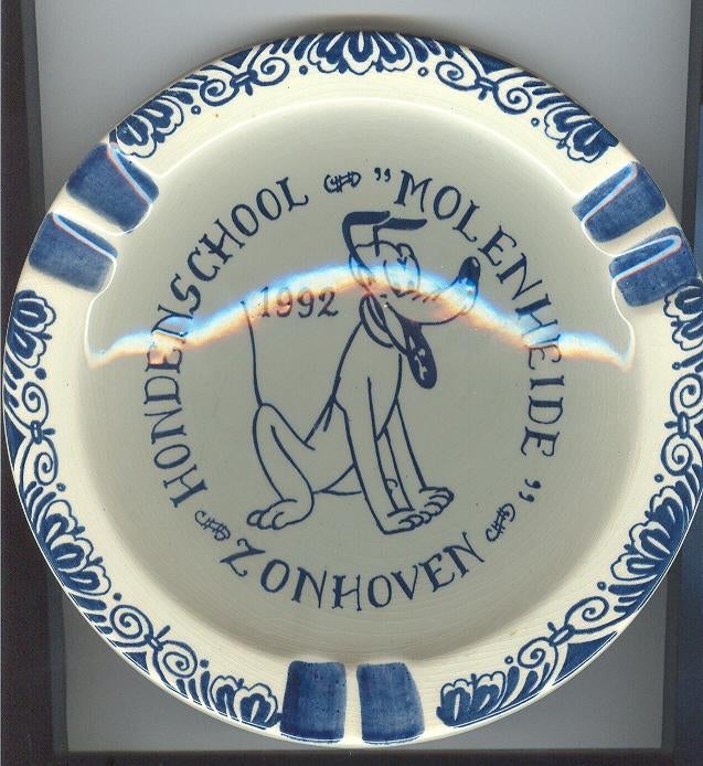 Asbak Zonhoven Hondenschool Molenheide 1992, Verzenden, Zo goed als nieuw, Asbak