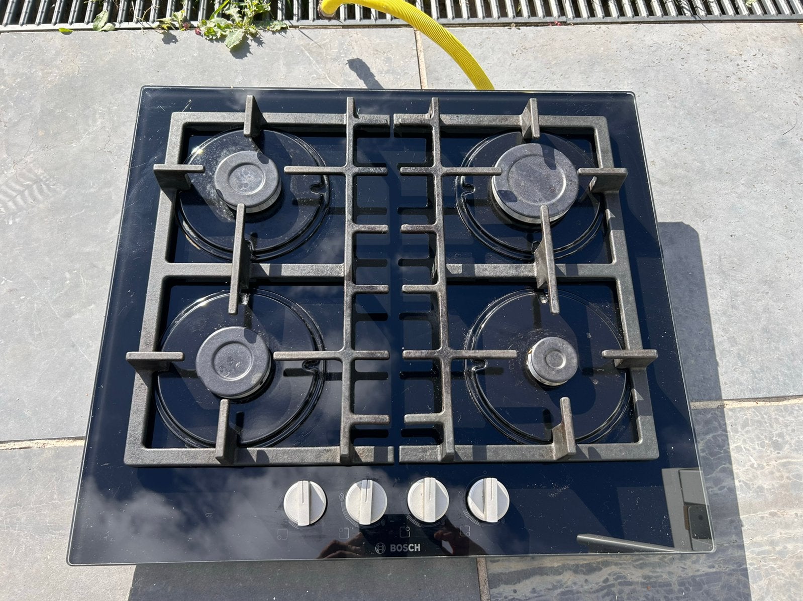 Plaque de cuisson au gaz Bosch – 4 feux, Elektronische apparatuur, Ophalen, Gebruikt, 4 kookzones, Inbouw