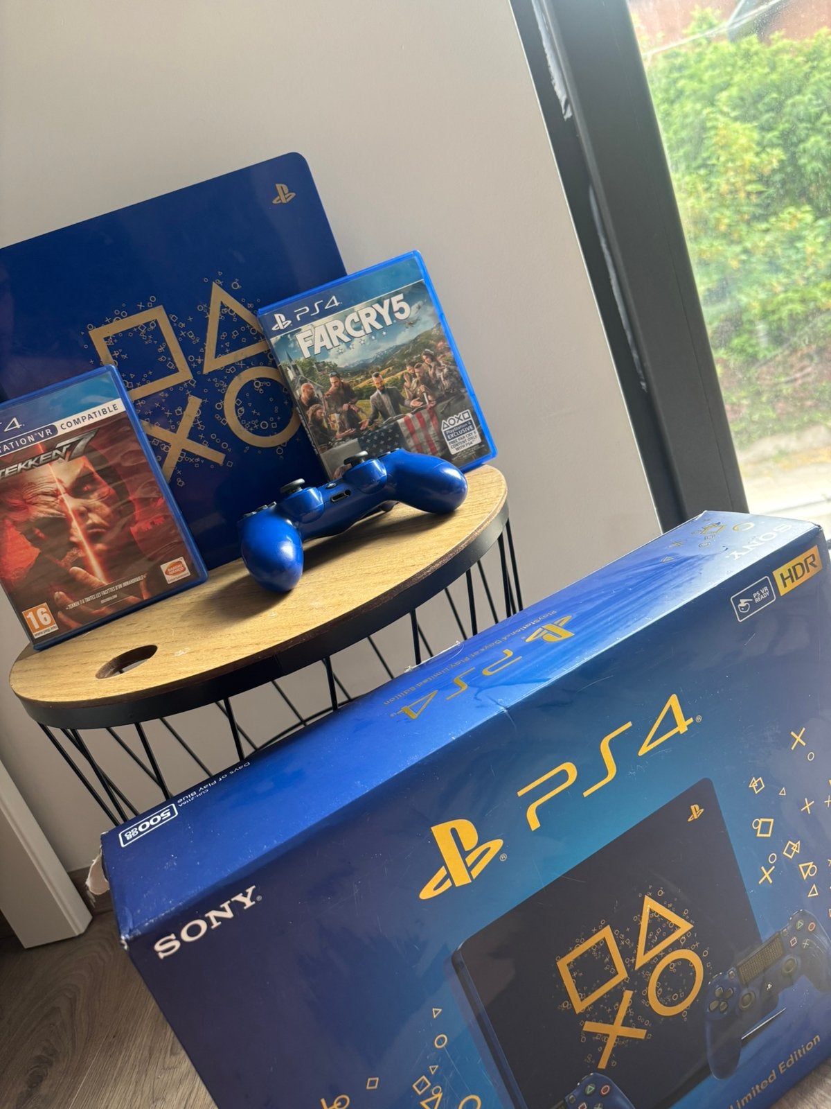 PS4 Slim Days of Play Limited Edition 500 Go, Games en Spelcomputers, Spelcomputers | Sony PlayStation 4, Ophalen, 500 GB, Zo goed als nieuw