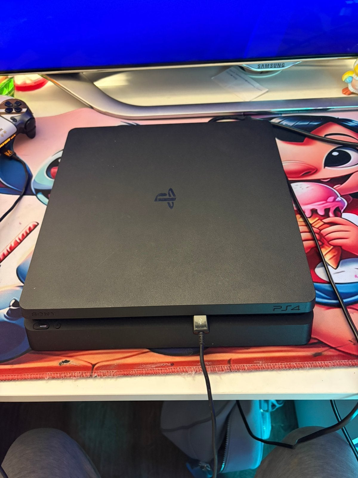 Ps4 slim 500gb, Games en Spelcomputers, Ophalen, Gebruikt, Met 1 controller, Slim