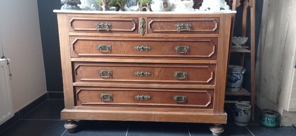 meuble dessus en marbre, Maison & Meubles, Enlèvement, Utilisé, Chêne