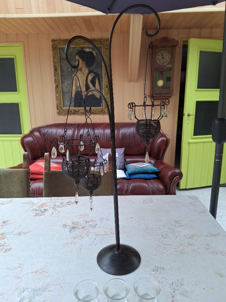 Driedelige kaarsenhouder, Ophalen, Overige materialen, Gebruikt, 70 cm