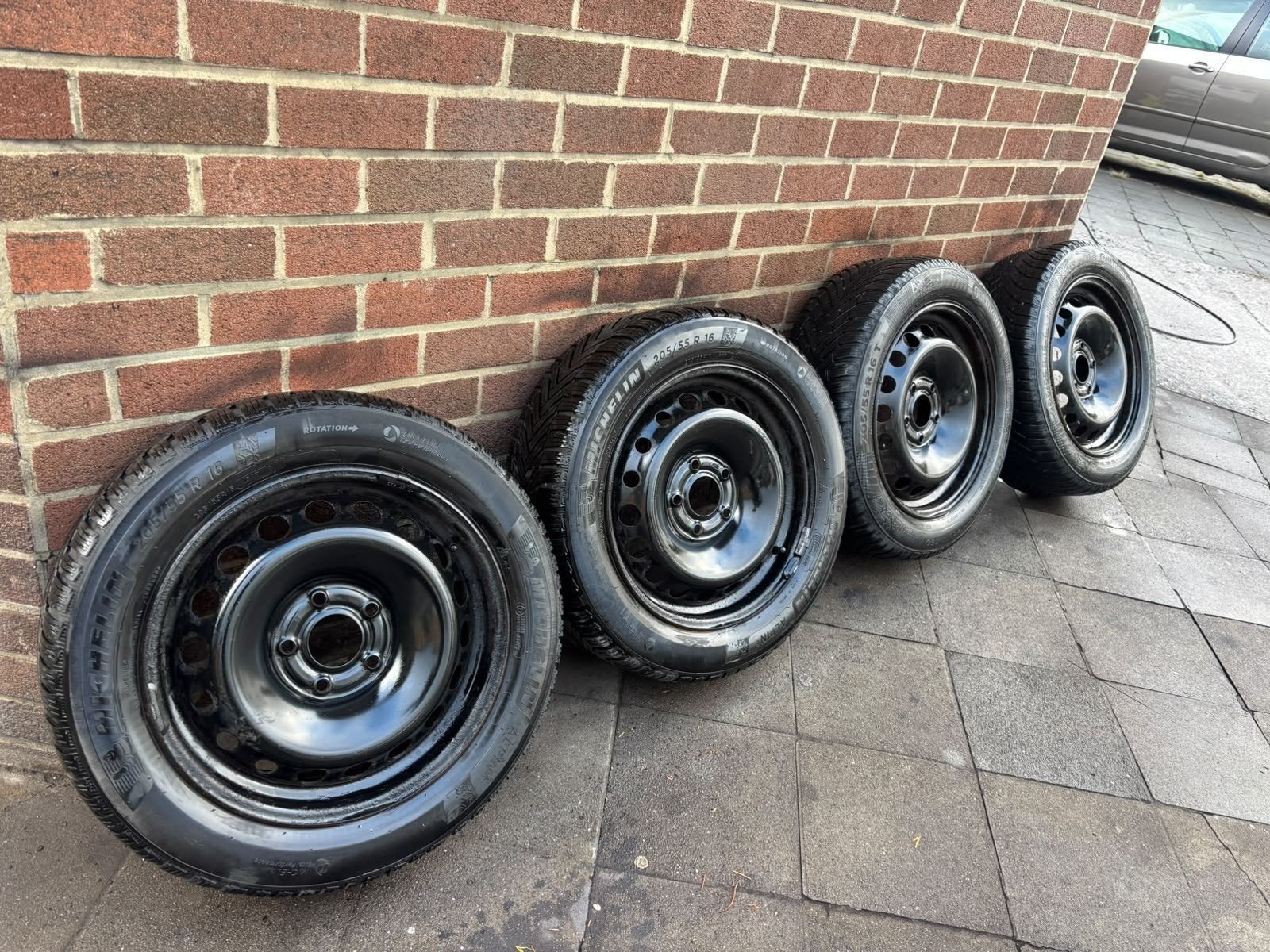 Lot de 4 jantes Renault, Dacia+ pneu hiver (205/55R16) neuf, Autos : Pièces & Accessoires, Enlèvement, Neuf, Nissan