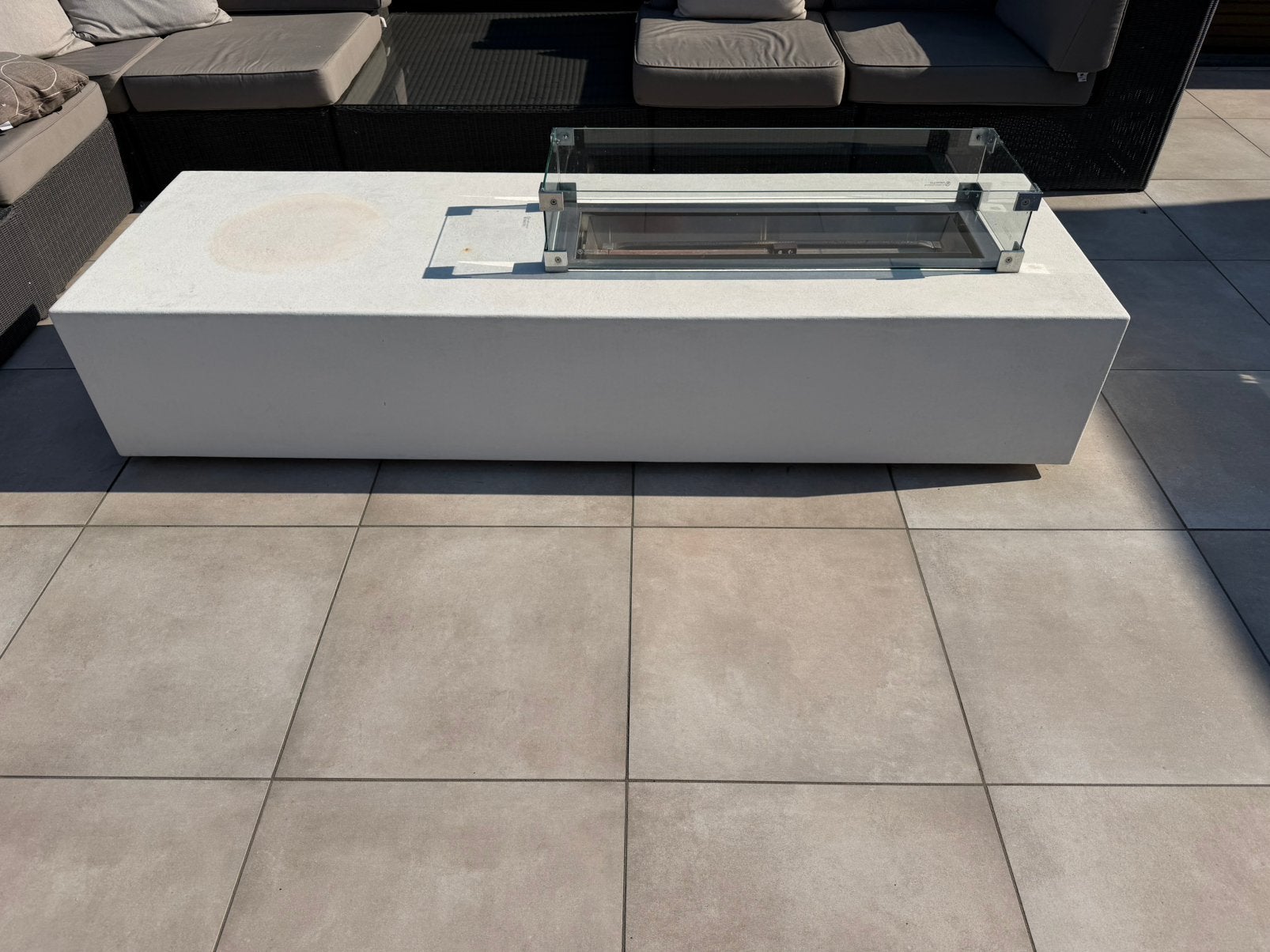 Luxe Buitenhaard / vuurtafel 220x 70cm, Tuin en Terras, Ophalen, Zo goed als nieuw