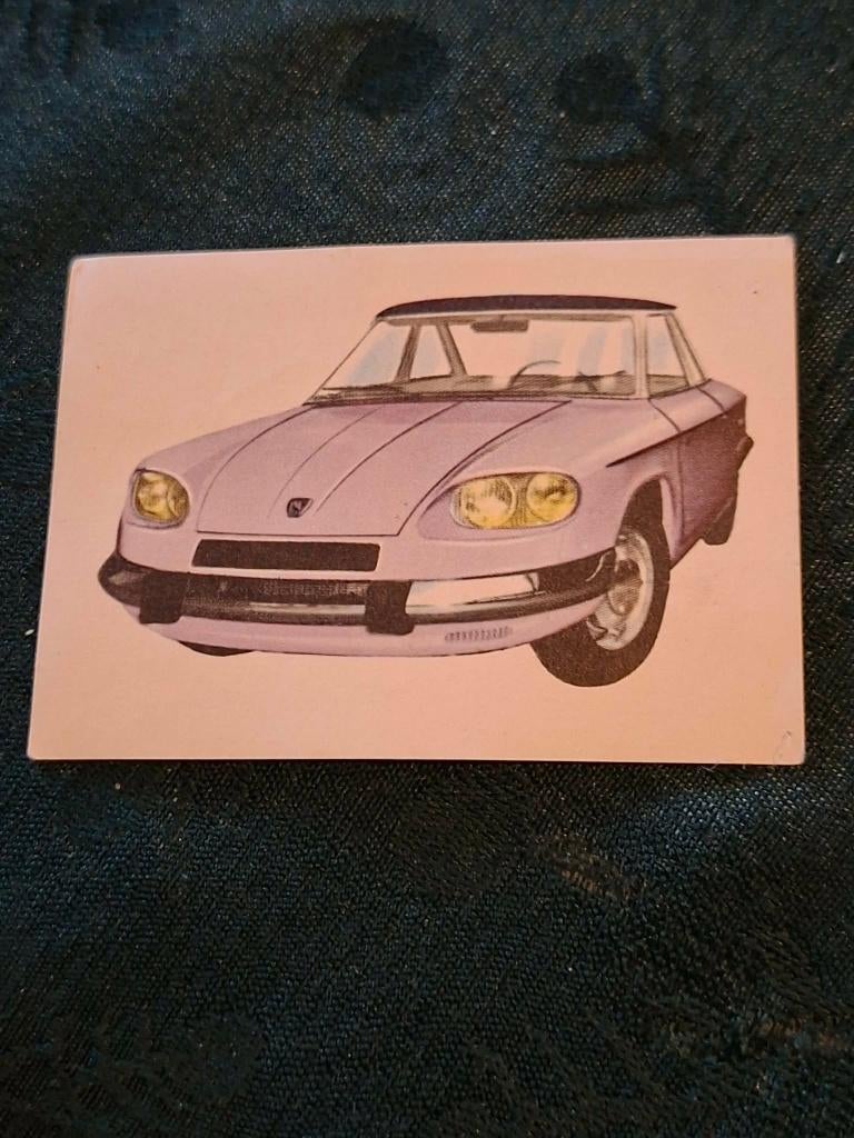 Prentje/Chromo : Panhard 24 / Chocolade Jacques, 1960 tot 1980, Gebruikt, Ophalen of Verzenden, Prent