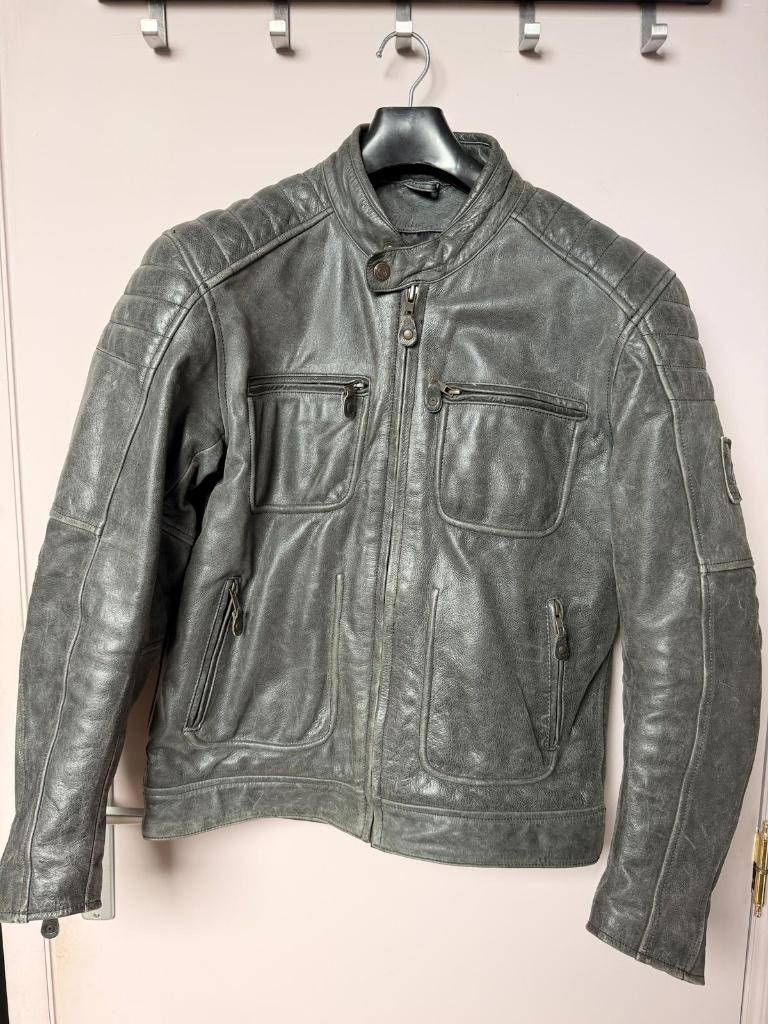 Booster leren motorjas - Maat M, Motoren, Jas | leer, Ophalen of Verzenden, Tweedehands, Booster