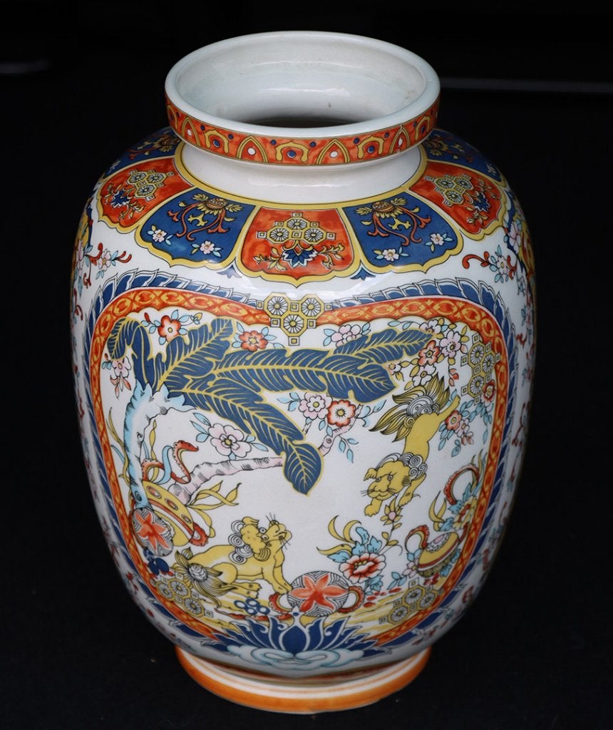 Oude Chinese vaas Eken Ø 20 x hoogte 27 cm, Ophalen