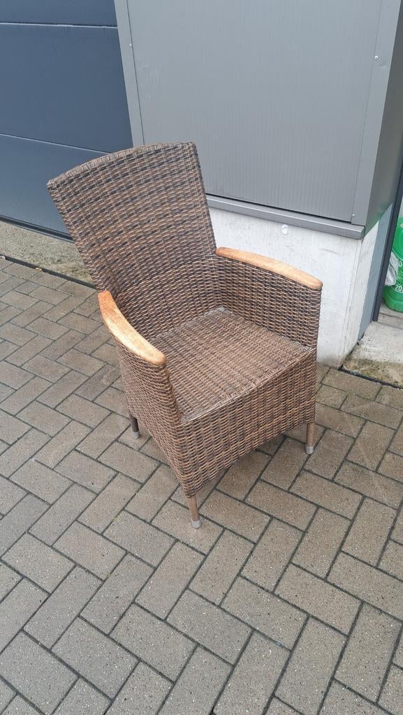 Rieten tuinstoel, Tuin en Terras, Ophalen of Verzenden