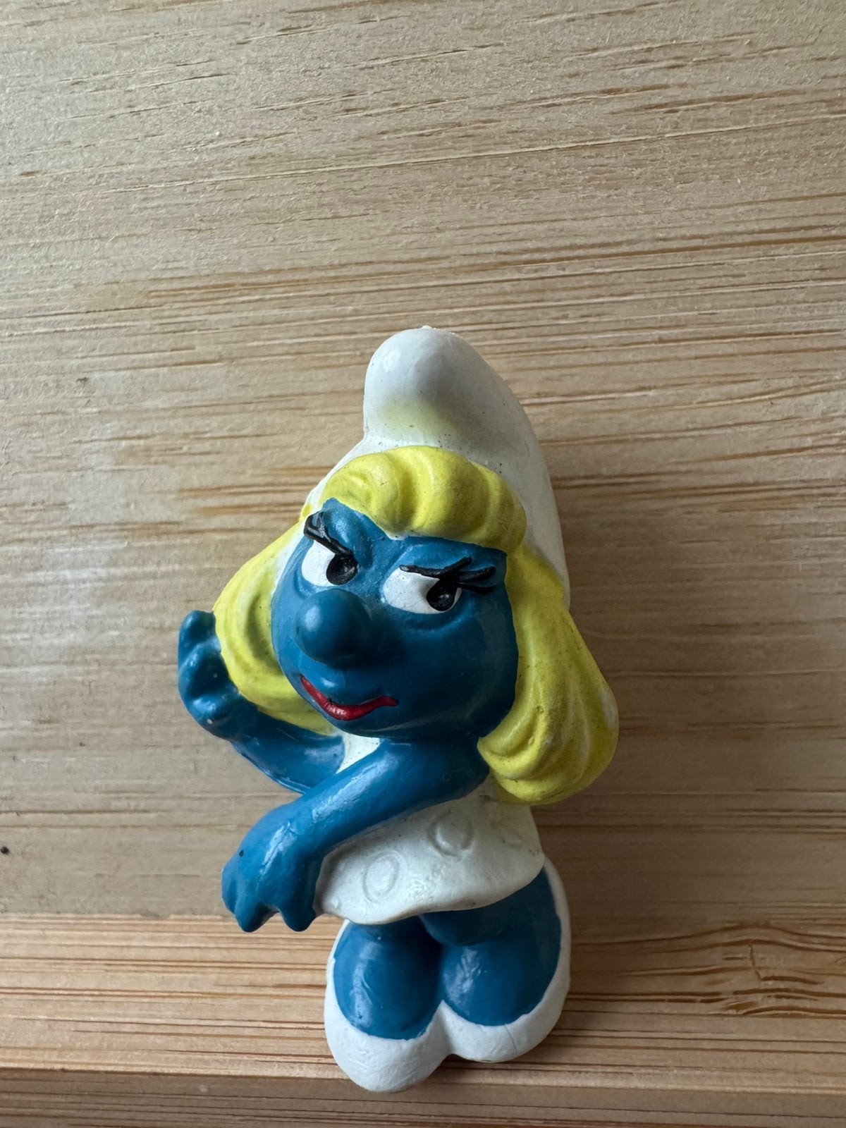 Miniatuur poppetjes Smurfin -Bully, Enlèvement, Comme neuf, Schtroumpfette, Poupée, Figurine ou Peluche
