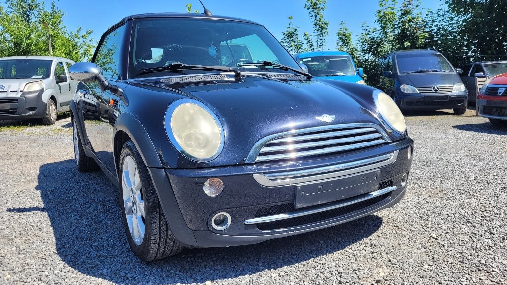 MINI COOPER CABRIO 1.6i AIRCO PDC 2005 !!! HITTEGOLFPRIJS !!, Auto's, Voorwielaandrijving, 4 zetels, Stof, 4 cilinders