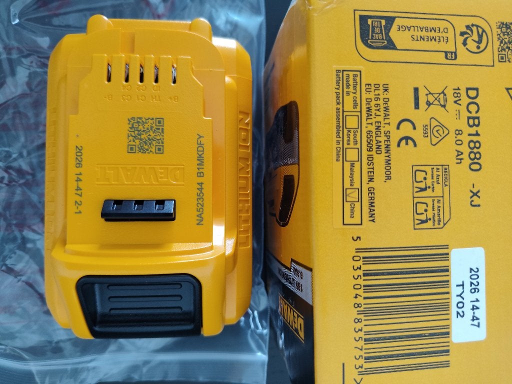 Batterie Dewalt 18v DCB1880 XR 8Ah. NEUVE, Enlèvement ou Envoi, Neuf, Autres types