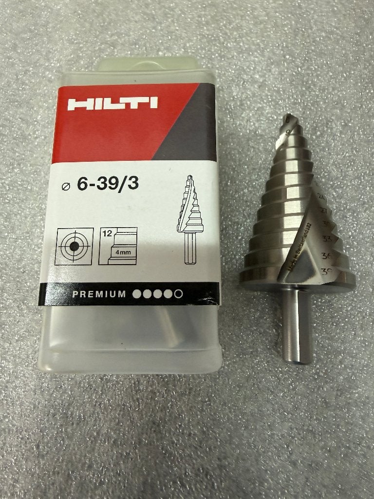 HSS getrapte boor, trappenboor hilti, Bricolage & Construction, Outillage | Foreuses, Enlèvement, Neuf, 600 watts ou plus, Foreuse et Perceuse
