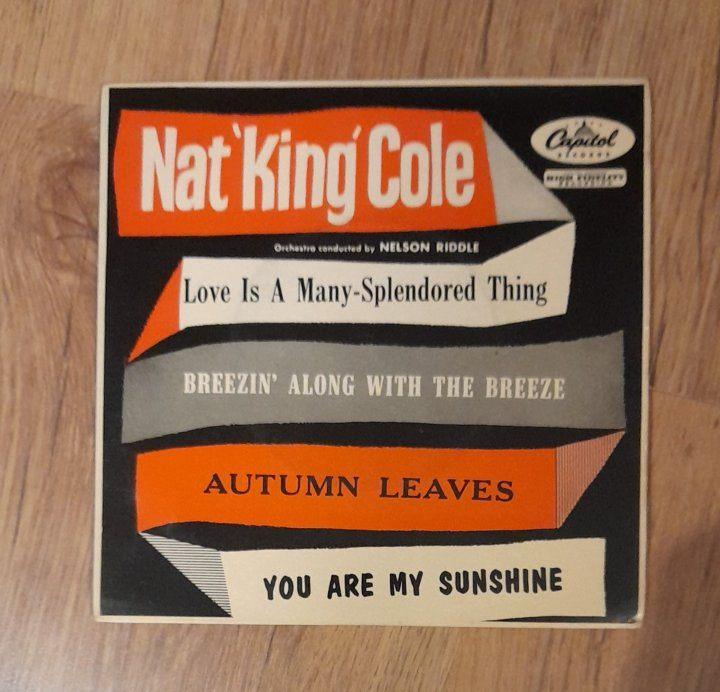 RARE EP DE NAT KING COLE, Enlèvement ou Envoi, Utilisé, 1940 à 1960, Housse de protection extérieure