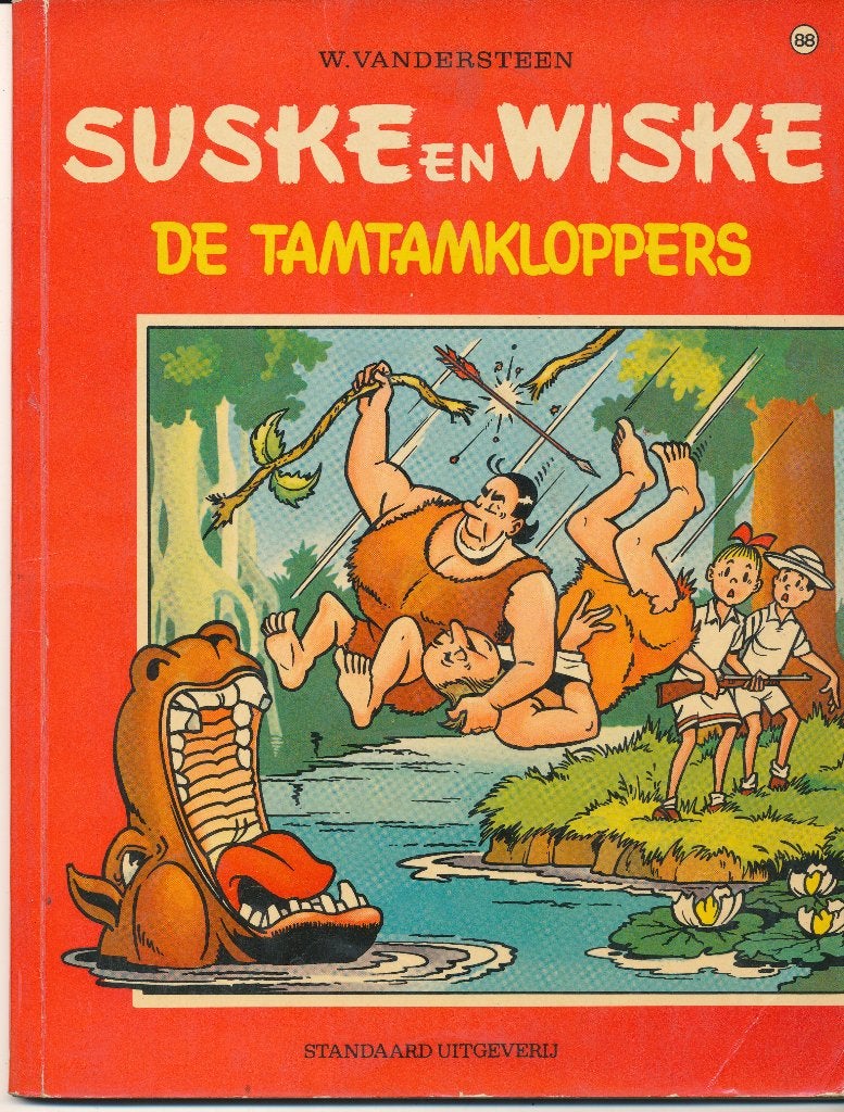 88 Suske en Wiske 1969 - De tamtamkloppers ( 1' druk ), Livres, BD, Enlèvement ou Envoi, Willy Vandersteen, Une BD, Utilisé