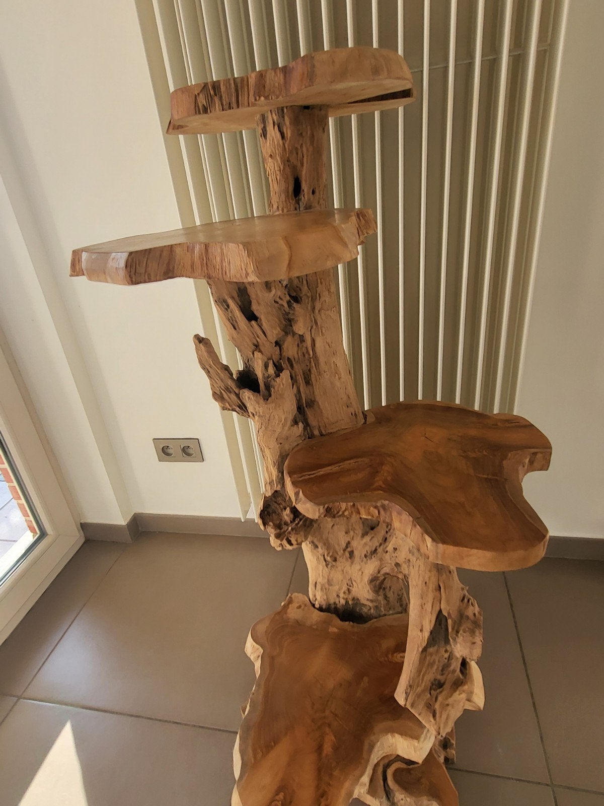 Étagère rustique en teck, Maison & Meubles, Enlèvement, Comme neuf