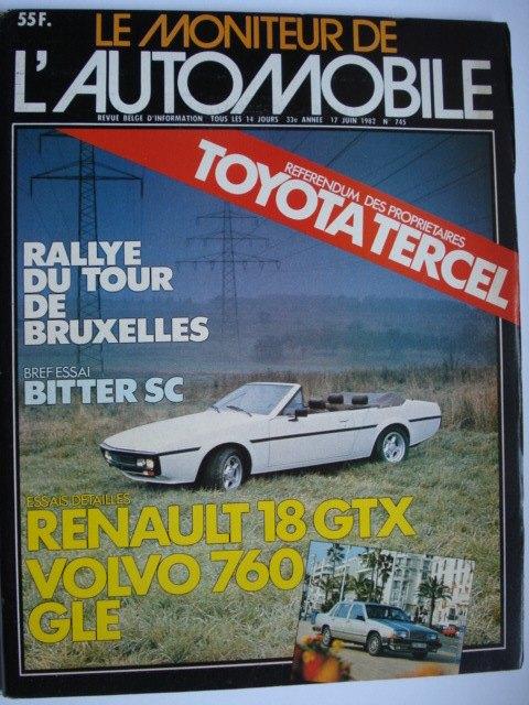 Le Moniteur de l'Automobile 745, Livres, Autos | Brochures & Magazines, Comme neuf, Général, Envoi