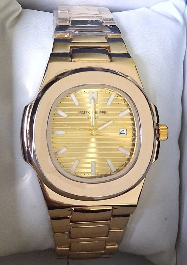 Couleur dorée Patek Phillipe, Montre-bracelet, Autres marques, Enlèvement ou Envoi, Acier