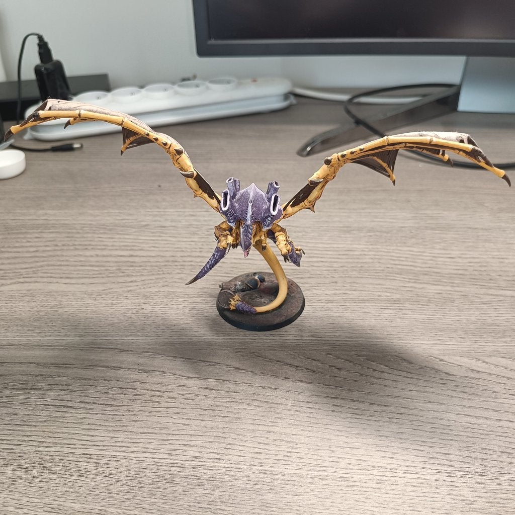 Warhammer 40k - Tyranids - Winged Hive Tyrant, Peint, Figurine(s), Warhammer, Comme neuf