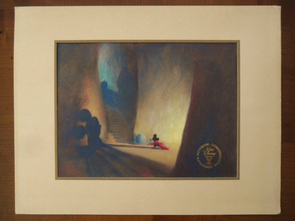 Walt Disney. Herdenkings-Litho Fantasia., Enlèvement