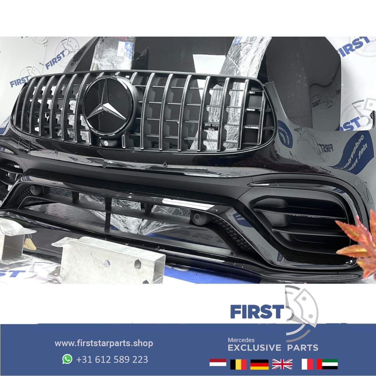 W253 C253 GLC63 AMG FACELIFT VOORKOP COMPLEET ZWART Mercedes, Utilisé, -, Avant, -