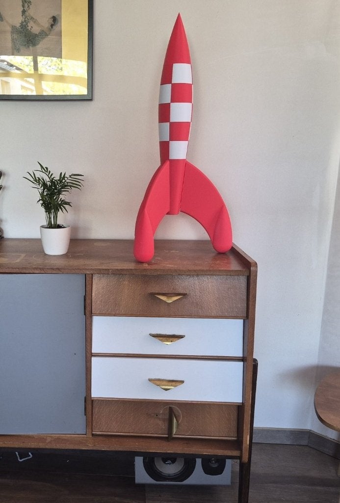 kuifje raket - 77cm hoog!, Enlèvement ou Envoi, Neuf, Autres types