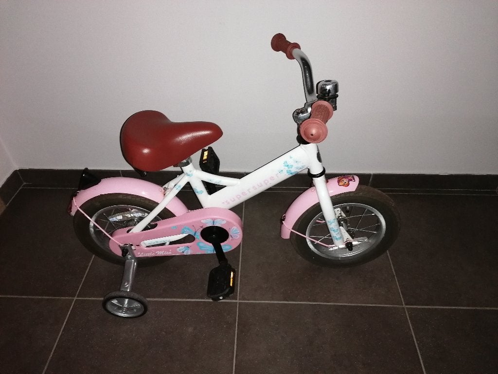 12" meisjesfiets / kinderfiets, Ophalen, Zo goed als nieuw, Terugtraprem, Little Miss